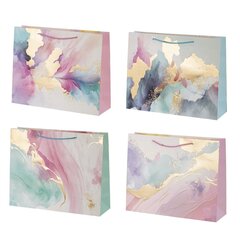 Пакет подарочный (бумага 210г/м2, блок микс 12шт), L39 W11 H30 см, 4в.