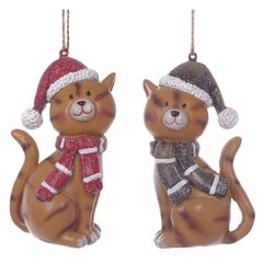 Фигурка декоративная подвесная "Кошка",  L5 W4 H9 см, 2в.