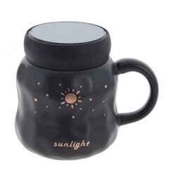 Кружка с крышкой, 450 мл, L13 W9,5 H11 см