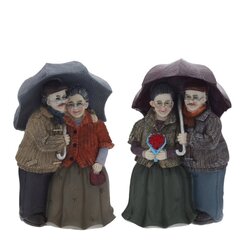 Фигурка декоративная "Бабушка с дедушкой", L12 W9,5 H18,5 см, 2в.