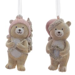 Изделие декоративное подвесное "Медвежонок", L3,5 W3,5 H7 см, 2в.