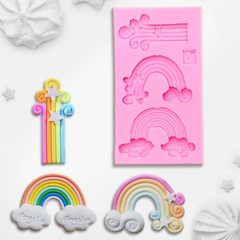 !09 Молд силиконовый «Радуга», 10,5×6 см