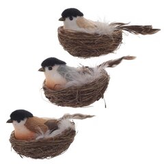 Изделие декоративное "Птица в гнезде", Д7 Ш7 В6 см, 3в.