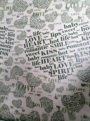 !09 Калька для цветов вощёная "Хорошее настроение", цвет зеленый, 0,5 х 9 м.