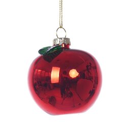 Украшение новогоднее "Яблоко", L6 W6 H7,5 см