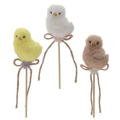 Изделие декоративное (вставка) "Цыпленок" (5*4*7), Д5 Ш5 В30 см, 3в.