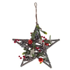 Изделие декоративное подвесное "Звезда", L30 W8 H30 см