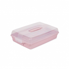 Контейнер прямоугольный большой GRAND CHEF розовый