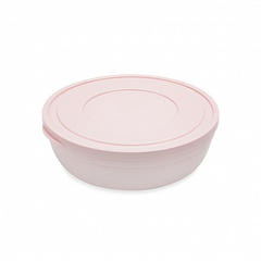 Салатник SANDY розовый 4л 28.5см низкий с крышкой