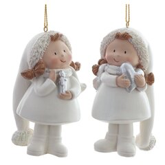 Фигурка декоративная подвесная "Девочка", L5 W5,5 H9,5 см, 2в.