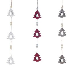 Украшение новогоднее подвесное "Елка", L6 W2 H34 см, 3в.