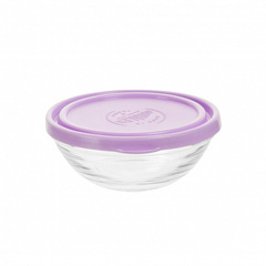 Салатник FRESHBOX 500мл 14см круглый с фиолетовой крышкой