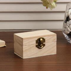 !Шкатулка дерево под роспись "Прямоугольная" 5,5х10х6 см