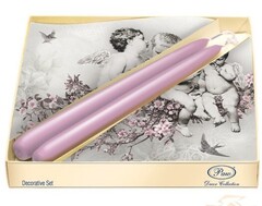 !09 Подарочный набор Paw Ангельский шик, 20 салфеток, 2 свечи