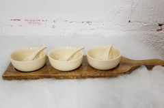 !09 Набор розеток/3 шт./ на деревянной подставке 40,5 см.