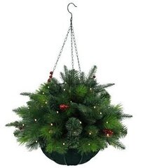 Кашпо хвойное с подсветкой, 50 LED ламп, 200 веток, (3*АА н/п), L53 W53 H74 см