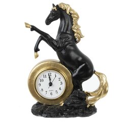 Фигурка декоративная "Лошадь" с часами (AAAx1 н/п), L16 W7,5 H23 см