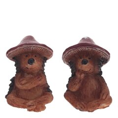 Фигурка декоративная "Ежик", Д3,5 Ш3,5 В4,5 см, 2в.