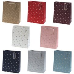 Пакет подарочный (бумага 210г/м2, блок 12шт), L26 W12 H32 см, 8в.