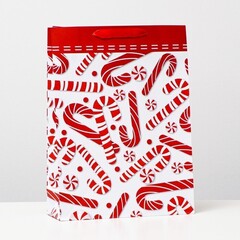 !09 Пакет ламинированный (набор 2 штуки) "Новогодние леденцы" , 31 х 42 х 12 см.