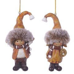 Фигурка декоративная подвесная "Дети",  L6 W5 H13 см, 2в.