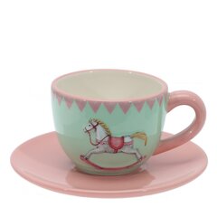 Набор чашка с блюдцем "Лошадка", 250 мл, L15 W15 H8 см
