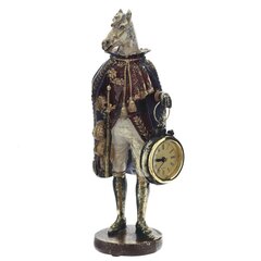 Фигурка декоративная "Лошадь" с часами D4см, (LR44x1), L12 W7,5 H24,5 см