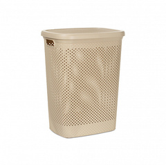 Корзина для белья DIAMOND латте 38л