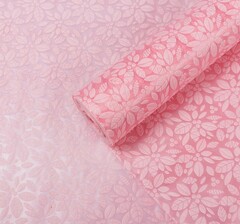 !09 Фетр для упаковки и поделок, "Ромашка" 50 см.x 1,5 м., фактурный, однотонный,  цвет розовый