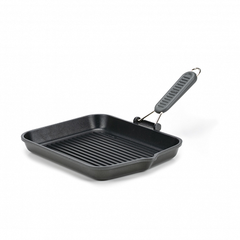Сковорода-гриль SAPORELAX GREY 36x26см со складной ручкой