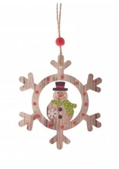 !УКРАШЕНИЕ НОВОГОДНЕЕ "СНЕЖИНКА " 9 СМ.