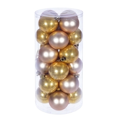 Набор из 24шт Украшение новогоднее "Шар", D 6 см, L6 W6 H7 см