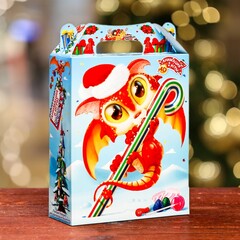 !09 Набор 10 штук - Подарочная коробка "Глазастики" , ПОДАРОК 17 х 6,8 х 20,8 см