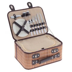 Корзина для пикника на 2 персоны с холодильным отделением, L40 W32 H17,5 см