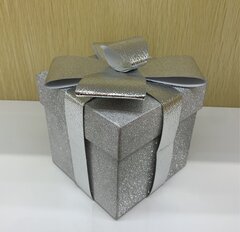 Коробка подарочная (бумага 350г/м2), L25 W25 H25 см