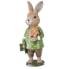 Фигурка декоративная "Заяц", L9,5 W9 H25 см