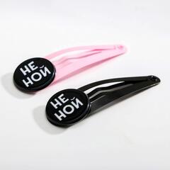 !09 Заколки для волос с украшениями «Никто не идеален кроме тебя», 2 шт.