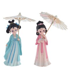 Фигурка декоративная "Гейша", Д15 Ш15 В25 см, 2в.