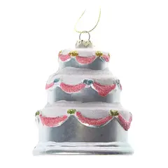 !09 Елочная игрушка ТОРТИК "Pink Dreams" d=9 см. цвет розовый