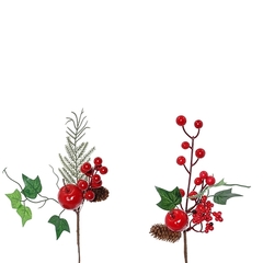 Изделие декоративное "Ветка", L11 W8 H28 см, 2в.