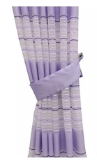 !Комплект штор " Зебра" 145*180 сиреневая, 2 шт., 2 подхвата,  шторная лента