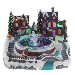 Фигурка декоративная "Рождество" (4 мелодии, подсвет, движ, фонтан 3xAA н/п, +USB), L26,5 W23 H19 см