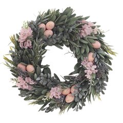 Изделие декоративное "Венок пасхальный", L34 W7 H34 см