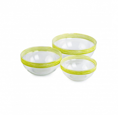 Набор салатников ЭМПИЛАБЛЬ БРАШМАНИЯ ГРИН 3шт (17см20см23см)
