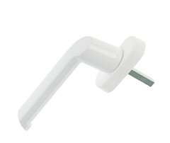 !09 Ручка оконная (набор 3 штуки) Комфорт 02, металлическая, белая