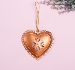 !09 Подвеска металлическая «Новогодние чудеса», розовое золото, МИКС