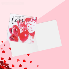 !09 Мини-открытка раскладывающая (набор 10 штук) Only for you, 7 х 7 см.