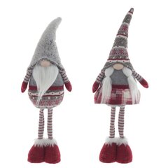 Игрушка набивная "Гном", L19 W9 H62/41 см, 2в.(цена за один вид)