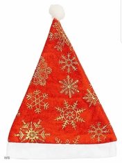 !09 Набор из 2-х колпаков - Колпак "Снежинки золотые" 39*27 см.