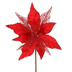 Цветок искусственный "Пуансеттия", L27 W24 H42 см